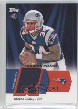 2011 Topps - Rookie Patch #HRP-SR - Stevan Ridley