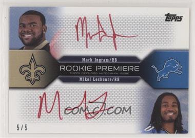 2011 Topps - Rookie Premiere Dual Autographs - Red Ink #RDPA-IL - Mark Ingram, Mikel Leshoure /5