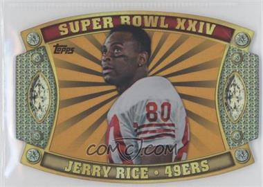 2011 Topps - Super Bowl Giveaway Die-Cut - Gold #SB-60 - Jerry Rice /99