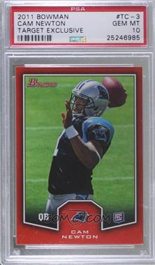 2011 Topps - Target Bowman Rookie Inserts - Red #TC-3 - Cam Newton [PSA 10 GEM MT]