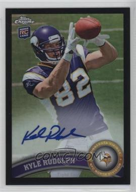 2011 Topps Chrome - [Base] - Black Refractor Rookie Autograph #203 - Kyle Rudolph /25