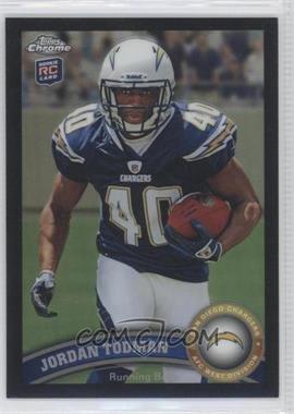 2011 Topps Chrome - [Base] - Black Refractor #135 - Jordan Todman /299