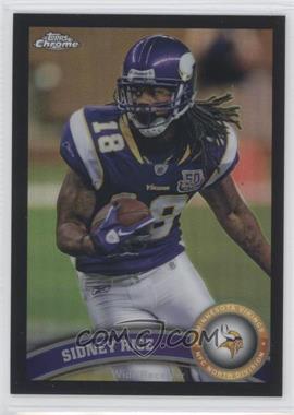 2011 Topps Chrome - [Base] - Black Refractor #84 - Sidney Rice /299