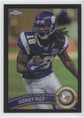 2011 Topps Chrome - [Base] - Black Refractor #84 - Sidney Rice /299