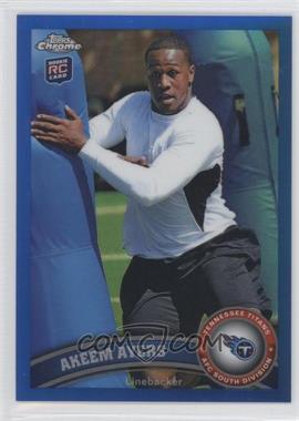 2011 Topps Chrome - [Base] - Blue Refractor #166 - Akeem Ayers /199