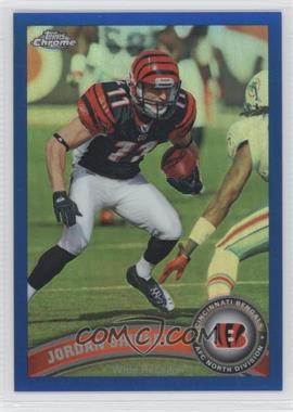 2011 Topps Chrome - [Base] - Blue Refractor #188 - Jordan Shipley /199