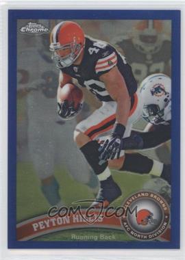 2011 Topps Chrome - [Base] - Blue Refractor #28 - Peyton Hillis /199