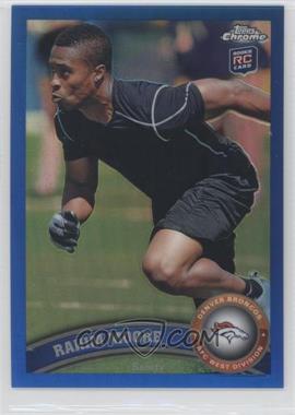 2011 Topps Chrome - [Base] - Blue Refractor #44 - Rahim Moore /199