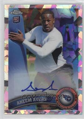 2011 Topps Chrome - [Base] - Crystal Atomic Refractor Rookie Autograph #166 - Akeem Ayers /50