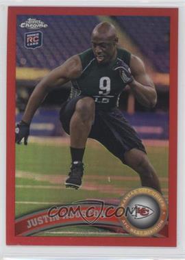 2011 Topps Chrome - [Base] - Red Refractor #115 - Justin Houston /25