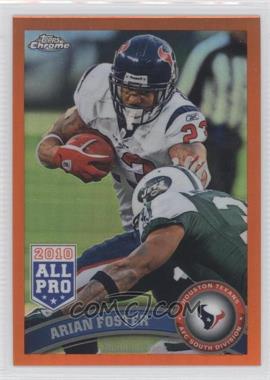 2011 Topps Chrome - [Base] - Retail Orange Refractor #10 - Arian Foster