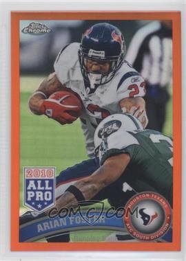 2011 Topps Chrome - [Base] - Retail Orange Refractor #10 - Arian Foster