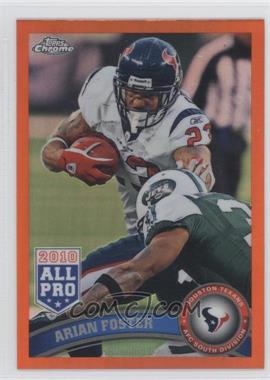 2011 Topps Chrome - [Base] - Retail Orange Refractor #10 - Arian Foster