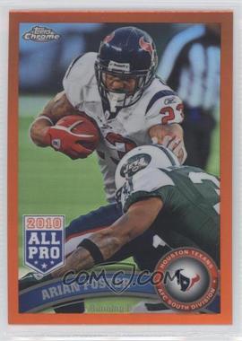 2011 Topps Chrome - [Base] - Retail Orange Refractor #10 - Arian Foster