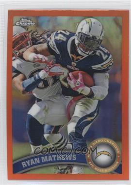 2011 Topps Chrome - [Base] - Retail Orange Refractor #103 - Ryan Mathews