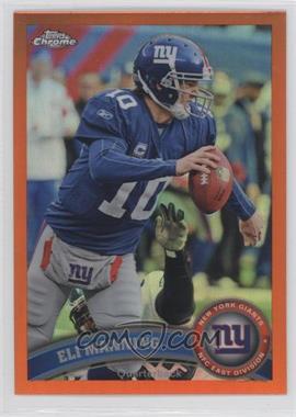 2011 Topps Chrome - [Base] - Retail Orange Refractor #12 - Eli Manning