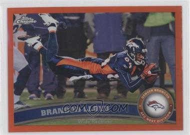 2011 Topps Chrome - [Base] - Retail Orange Refractor #162 - Brandon Lloyd