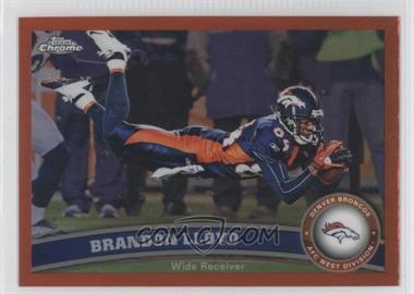 2011 Topps Chrome - [Base] - Retail Orange Refractor #162 - Brandon Lloyd