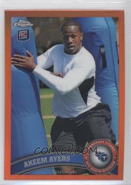 2011 Topps Chrome - [Base] - Retail Orange Refractor #166 - Akeem Ayers