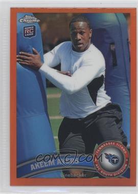 2011 Topps Chrome - [Base] - Retail Orange Refractor #166 - Akeem Ayers