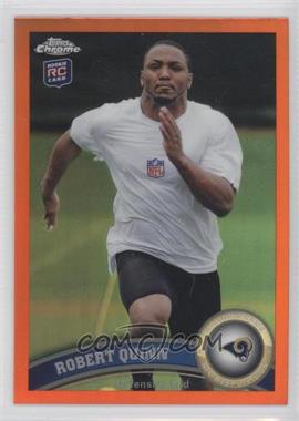 2011 Topps Chrome - [Base] - Retail Orange Refractor #178 - Robert Quinn