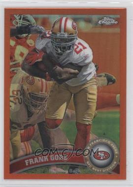 2011 Topps Chrome - [Base] - Retail Orange Refractor #201 - Frank Gore