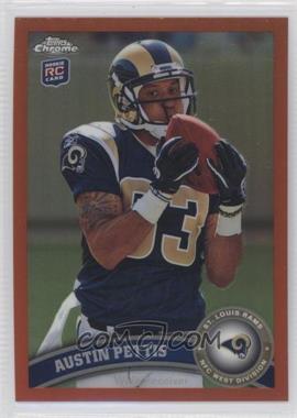 2011 Topps Chrome - [Base] - Retail Orange Refractor #208 - Austin Pettis