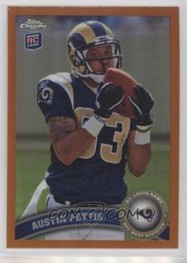 2011 Topps Chrome - [Base] - Retail Orange Refractor #208 - Austin Pettis