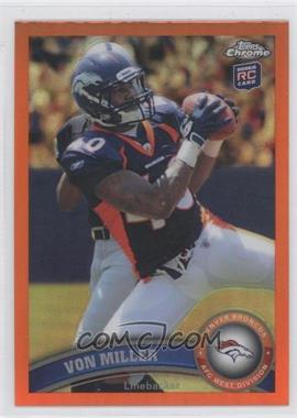 2011 Topps Chrome - [Base] - Retail Orange Refractor #212 - Von Miller