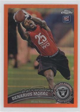 2011 Topps Chrome - [Base] - Retail Orange Refractor #33 - Denarius Moore