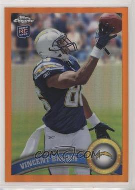 2011 Topps Chrome - [Base] - Retail Orange Refractor #42 - Vincent Brown [Noted]