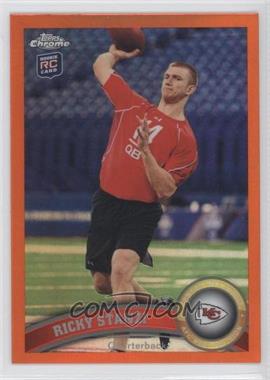 2011 Topps Chrome - [Base] - Retail Orange Refractor #53 - Ricky Stanzi