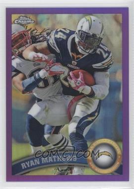 2011 Topps Chrome - [Base] - Retail Purple Refractor #103 - Ryan Mathews /499