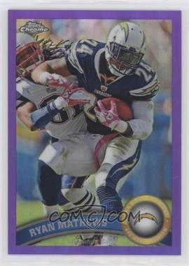 2011 Topps Chrome - [Base] - Retail Purple Refractor #103 - Ryan Mathews /499