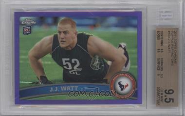 2011 Topps Chrome - [Base] - Retail Purple Refractor #104 - J.J. Watt /499 [BGS 9.5 GEM MINT]