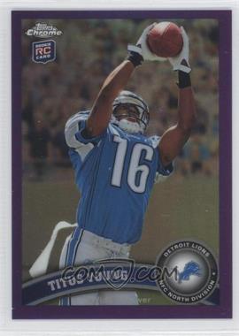 2011 Topps Chrome - [Base] - Retail Purple Refractor #137 - Titus Young /499