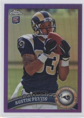 2011 Topps Chrome - [Base] - Retail Purple Refractor #208 - Austin Pettis /499