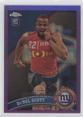 2011 Topps Chrome - [Base] - Retail Purple Refractor #32 - Da'Rel Scott /499