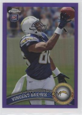 2011 Topps Chrome - [Base] - Retail Purple Refractor #42 - Vincent Brown /499