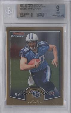 2011 Topps Chrome - Bowman Chrome Rookies #BCR-17 - Jake Locker [BGS 9 MINT]