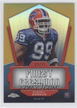 2011 Topps Chrome - Finest Freshman - Gold Refractor #FF-MD - Marcell Dareus /75