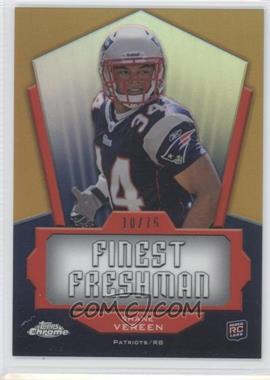 2011 Topps Chrome - Finest Freshman - Gold Refractor #FF-SV - Shane Vereen /75