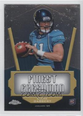 2011 Topps Chrome - Finest Freshman #FF-BG - Blaine Gabbert