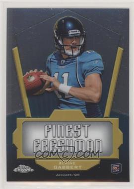 2011 Topps Chrome - Finest Freshman #FF-BG - Blaine Gabbert