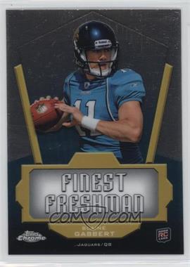 2011 Topps Chrome - Finest Freshman #FF-BG - Blaine Gabbert