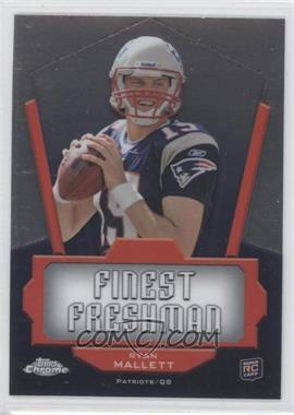 2011 Topps Chrome - Finest Freshman #FF-RM - Ryan Mallett