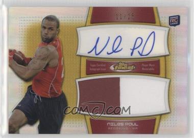 2011 Topps Finest - Autograph Jumbo Relics - Gold Refractor #AJR-NP - Niles Paul /25