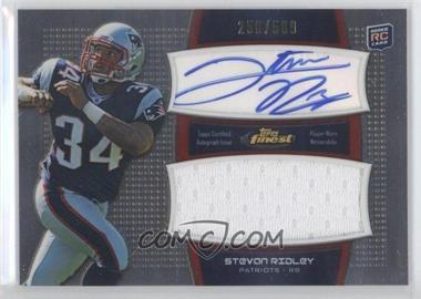 2011 Topps Finest - Autograph Jumbo Relics #AJR-SR - Stevan Ridley /589