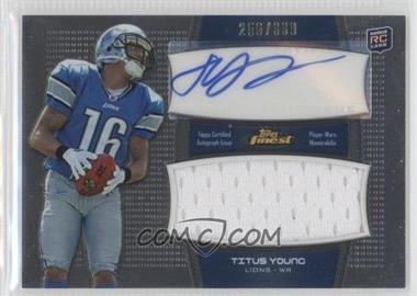 2011 Topps Finest - Autograph Jumbo Relics #AJR-TY - Titus Young /339