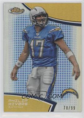 2011 Topps Finest - [Base] - Blue Refractor #65 - Philip Rivers /99